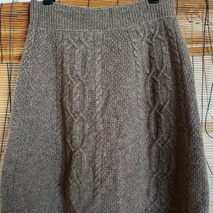 Brown crochet skirt - MOTH